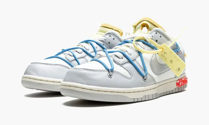 Кроссовки Nike Dunk Low «Off-white - Lot 5» серый