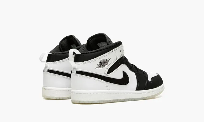 Кроссовки Air Jordan 1 Mid SE PS «Diamond» белый