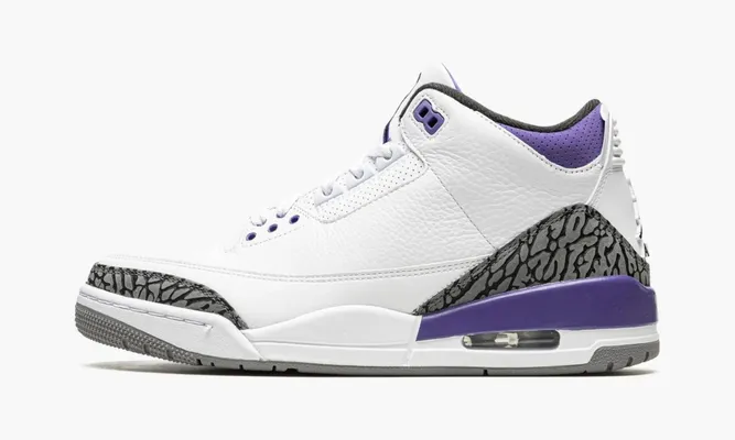 Кроссовки Air Jordan 3 Retro «Dark Iris» фиолетовый