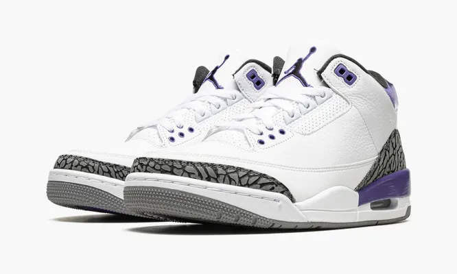 Кроссовки Air Jordan 3 Retro «Dark Iris» фиолетовый