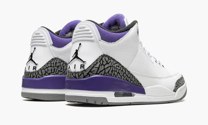 Кроссовки Air Jordan 3 Retro «Dark Iris» фиолетовый