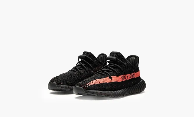 Для самых маленьких Yeezy Boost 350 V2 Infant «Core Black Red» черный