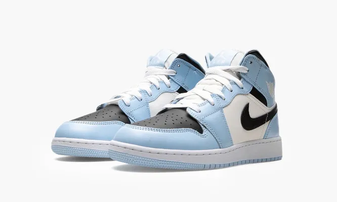 Для самых маленьких Air Jordan 1 Mid PS «Ice Blue 2022» lightBlue