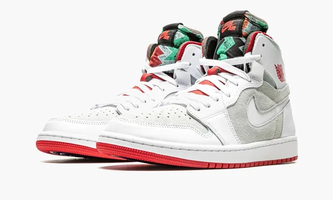 Кроссовки Air Jordan 1 High Zoom Air CMFT «Hare» серый