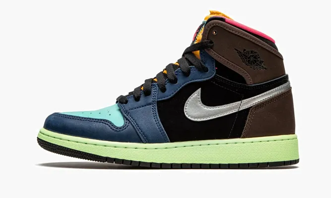 Кроссовки Air Jordan 1 Retro High OG GS «Bio Hack» синий