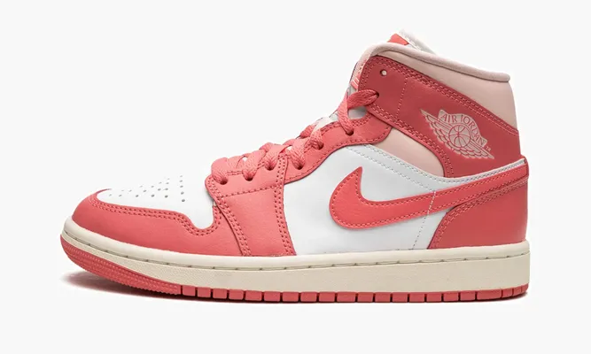 Кроссовки Air Jordan 1 Mid WMNS «Strawberries And Cream» синий