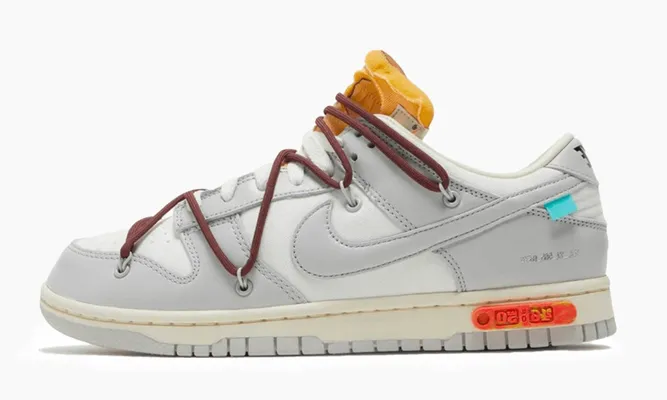 Кроссовки Nike Dunk Low «Off-white - Lot 46» серый