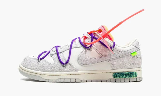 Кроссовки Nike Dunk Low «Off-white - Lot 15» серый