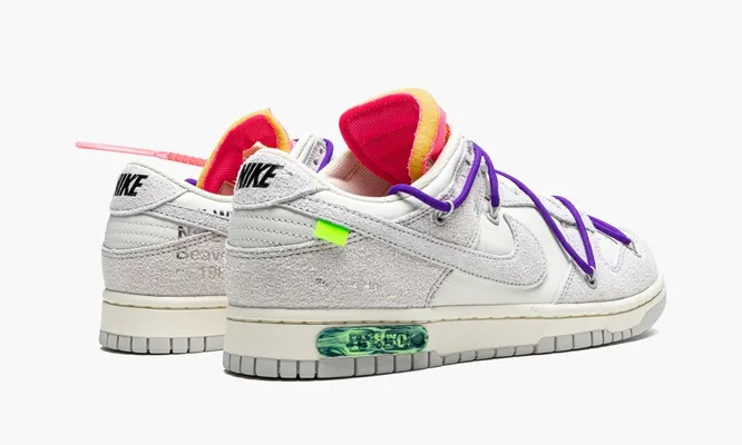 Кроссовки Nike Dunk Low «Off-white - Lot 15» серый