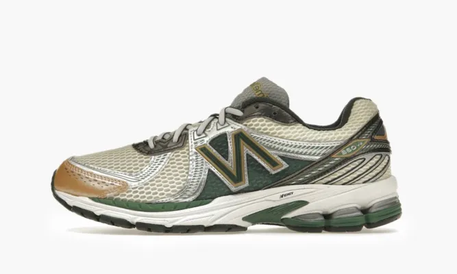 Кроссовки New Balance 860v2 «Aime Leon Dore - Green» кремовый
