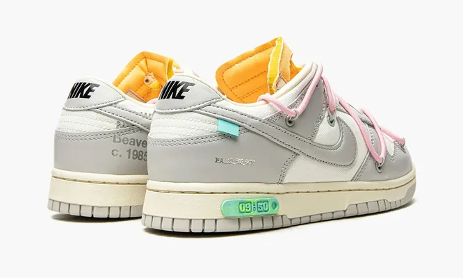 Кроссовки Nike Dunk Low «Off-white - Lot 9» серый