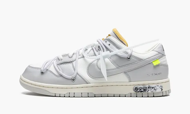 Кроссовки Nike Dunk Low «Off-white - Lot 49» серый
