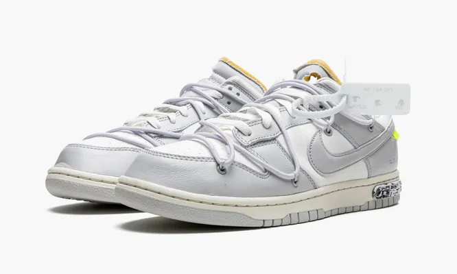 Кроссовки Nike Dunk Low «Off-white - Lot 49» серый