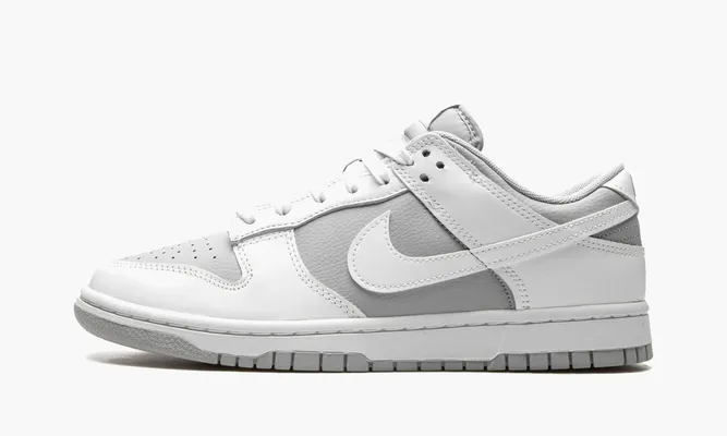 Кроссовки Nike Dunk Low Retro «White Grey» серый