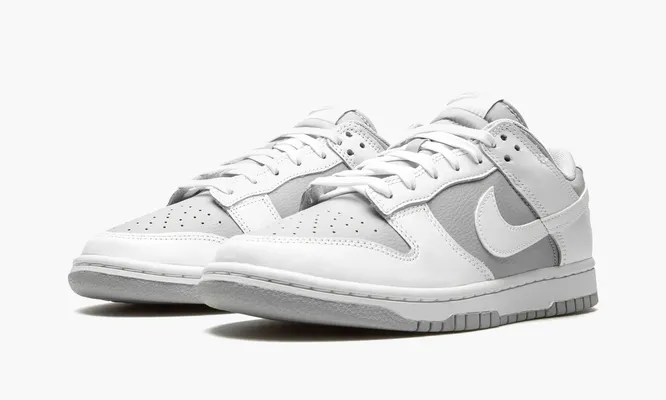 Кроссовки Nike Dunk Low Retro «White Grey» серый