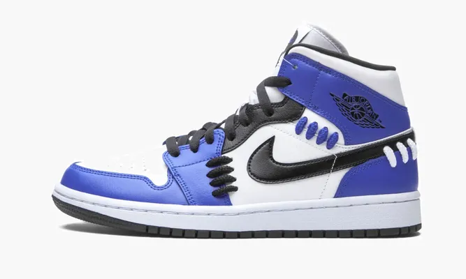 Кроссовки Air Jordan 1 Mid WMNS «Sisterhood - Game Royal» синий