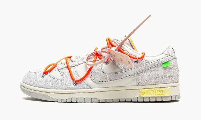 Кроссовки Nike Dunk Low «Off-white - Lot 11» серый