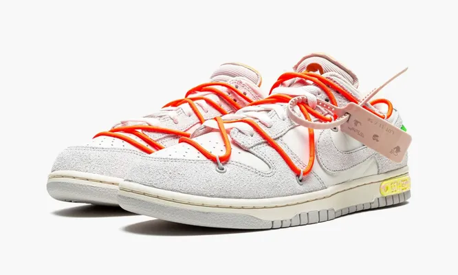 Кроссовки Nike Dunk Low «Off-white - Lot 11» серый