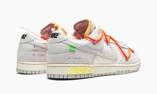 Кроссовки Nike Dunk Low «Off-white - Lot 11» серый