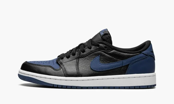 Кроссовки Air Jordan 1 Retro Low OG «Mystic Navy» черный