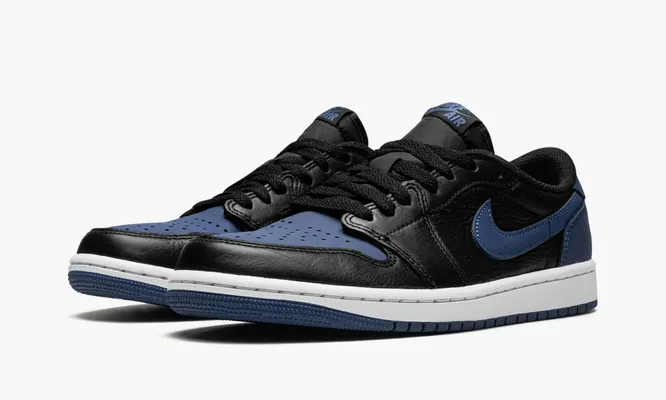 Кроссовки Air Jordan 1 Retro Low OG «Mystic Navy» черный