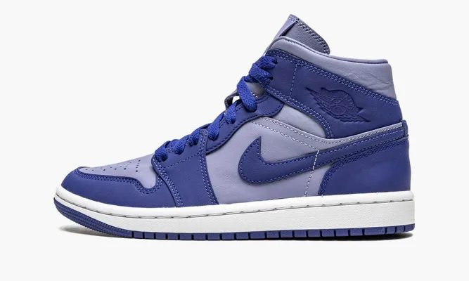 Кроссовки Air Jordan 1 Mid SE WMNS «Iron Purple Deep Royal» фиолетовый