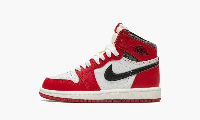 Кроссовки Air Jordan 1 Retro High OG PS «Chicago Lost And Found» красный