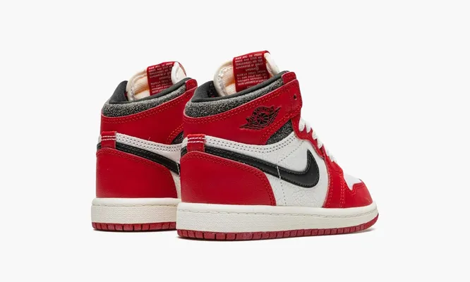 Кроссовки Air Jordan 1 Retro High OG PS «Chicago Lost And Found» красный