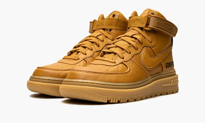 Кроссовки Nike Air Force 1 High Gore-tex Boot «Flax» коричневый