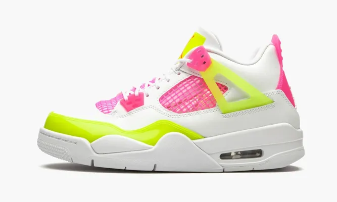 Кроссовки Air Jordan 4 Retro GS «White Lemon Pink» белый