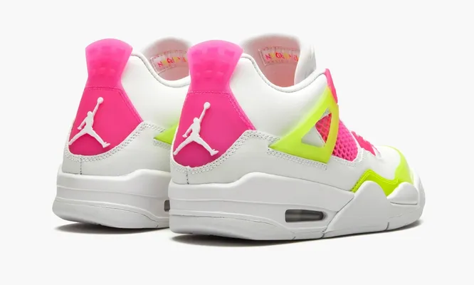 Кроссовки Air Jordan 4 Retro GS «White Lemon Pink» белый