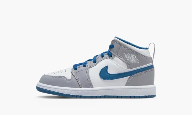 Кроссовки Air Jordan 1 Mid PS «True Blue Cement» lightBlue