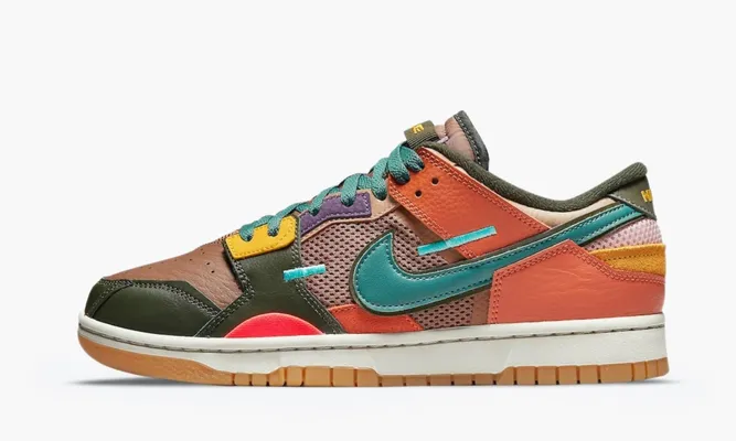 Кроссовки Nike Dunk Low Scrap «Archeo Brown» разноцветный