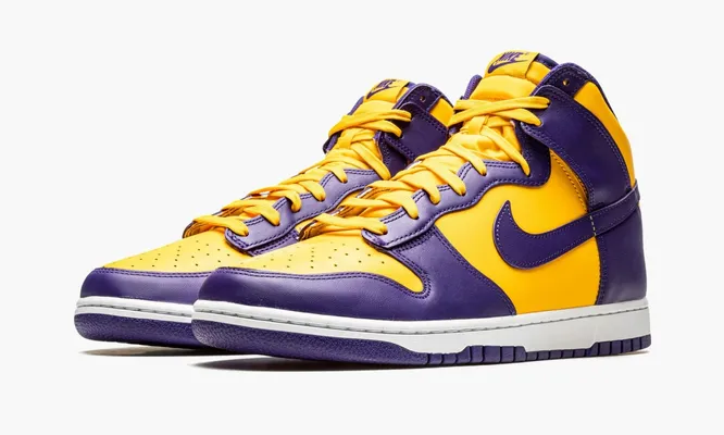 Кроссовки Nike Dunk High «Lakers» фиолетовый