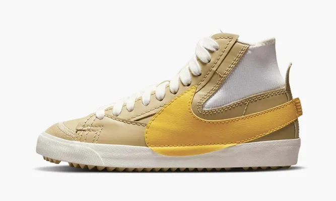 Кроссовки Blazer Mid 77 Jumbo «Wheat Grass Vivid Sulfur Sail» кремовый