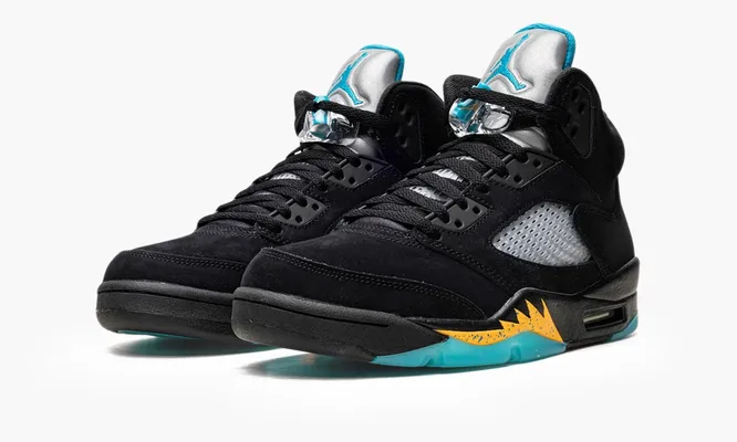 Кроссовки Air Jordan 5 Retro «Aqua» черный