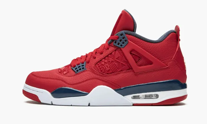 Кроссовки Air Jordan 4 Retro «Fiba 2019» красный