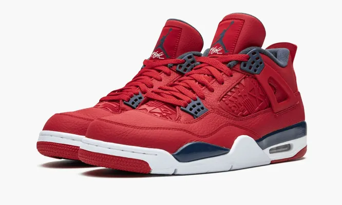Кроссовки Air Jordan 4 Retro «Fiba 2019» красный