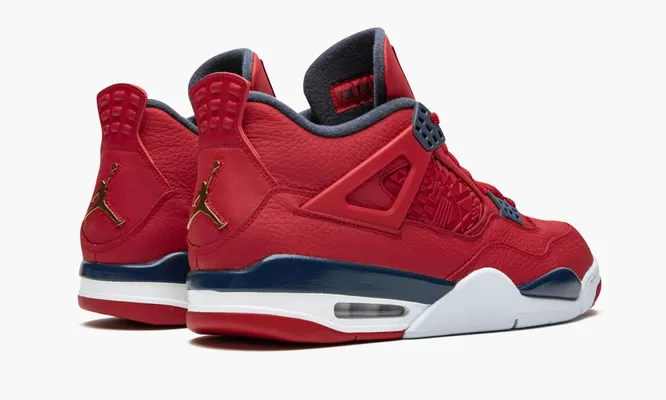 Кроссовки Air Jordan 4 Retro «Fiba 2019» красный