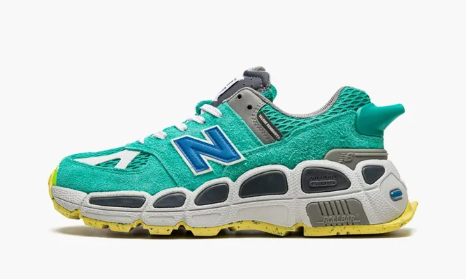 Кроссовки New Balance 574 Yurt «Salehe Bembury - Universal Communication Emerald Sky» зеленый