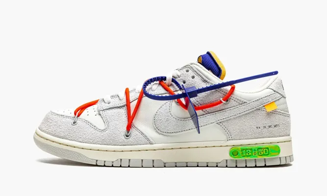 Кроссовки Nike Dunk Low «Off-white - Lot 13» серый