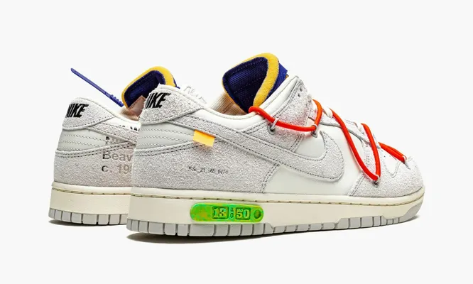 Кроссовки Nike Dunk Low «Off-white - Lot 13» серый