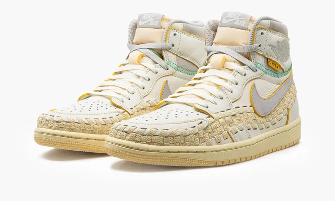Кроссовки Air Jordan 1 Retro High OG SP «Union La Bephies Beauty Supply Summer Of ‘96» кремовый
