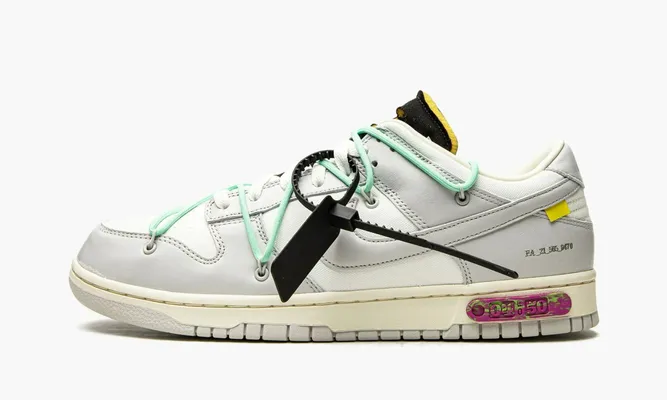 Кроссовки Nike Dunk Low «Off-white - Lot 4» серый