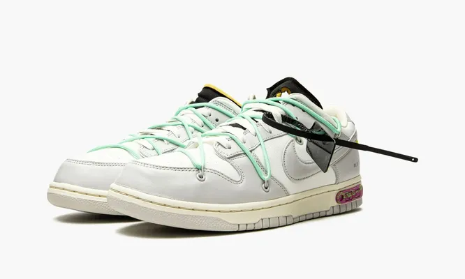 Кроссовки Nike Dunk Low «Off-white - Lot 4» серый