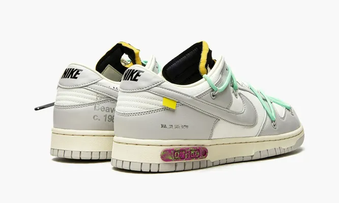 Кроссовки Nike Dunk Low «Off-white - Lot 4» серый