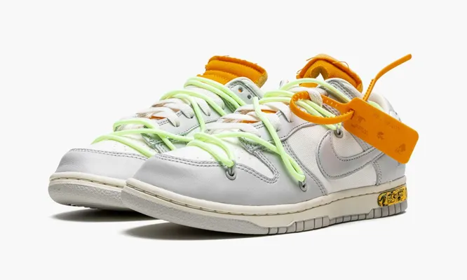 Кроссовки Nike Dunk Low «Off-white - Lot 43» серый