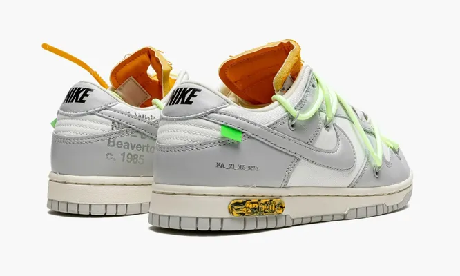Кроссовки Nike Dunk Low «Off-white - Lot 43» серый