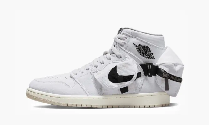Кроссовки Air Jordan 1 High OG Stash «White Black» белый