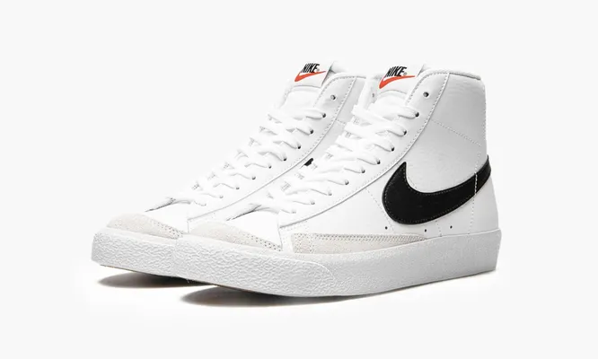 Кроссовки Blazer Mid 77 WMNS «White Black» белый